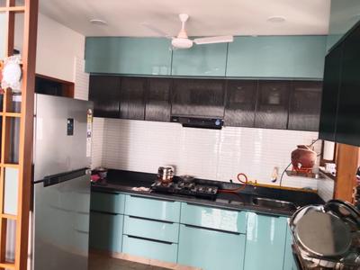 Kitchen Image of 1255 Sq.ft 3.5 BHK Apartment / Flat for rent in Malabar Exotica, Tragad Ahmedabad for Rs. 43000