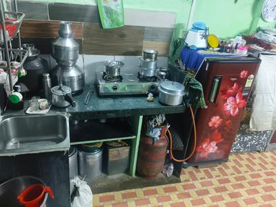 Kitchen Image of 450 Sq.ft 1.5 BHK Independent House for rent in Goregaon West Mumbai for Rs. 28000