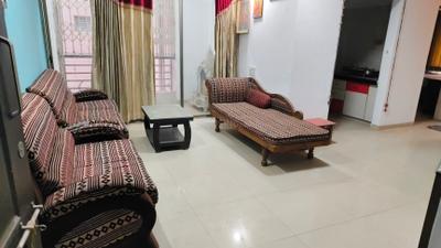 Living Room Image of 1260 Sq.ft 2 BHK Apartment / Flat for rent in ICB Island, Gota Ahmedabad for Rs. 22000