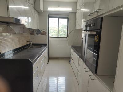 Kitchen Image of 900 Sq.ft 2 BHK Apartment / Flat for rent in Sudarshan Sky Garden, Kasarvadavali Thane for Rs. 37000