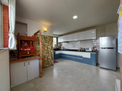 Kitchen Image of 1975 Sq.ft 4 BHK Apartment / Flat for rent in Archit The Zodiac, Anandvalli Nashik for Rs. 35000