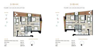Image of 2288 Sq.ft 3 BHK Apartment / Flat for sale in Patia, Bhubaneswar for Rs. 19500021