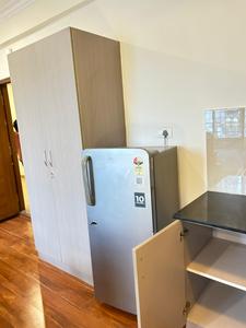 Kitchen Image of 500 Sq.ft 1 RK Apartment / Flat for rent in Thanisandra Bengaluru for Rs. 21000