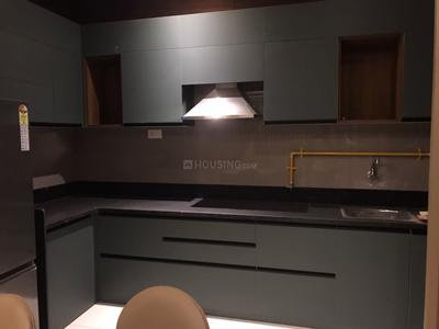 Kitchen Image of 1250 Sq.ft 3 BHK Apartment / Flat for rent in Vaishno Devi Circle Ahmedabad for Rs. 33000