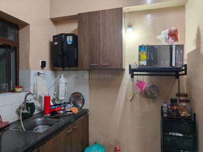 Kitchen Image of 1150 Sq.ft 2 BHK Apartment / Flat for rent in Diamond City South, Paschim Putiary Kolkata for Rs. 30000