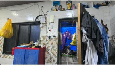 Kitchen Image of 150 Sq.ft 1 RK Builder Floor for rent in Saki Naka Mumbai for Rs. 15000