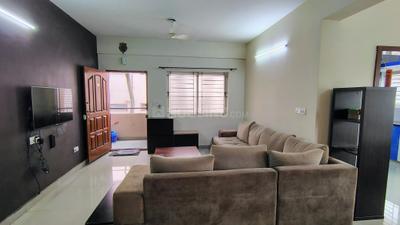 Living Room Image of 1520 Sq.ft 3 BHK Apartment / Flat for rent in Lakvin Sankranti Residency, RR Nagar Bengaluru for Rs. 38000