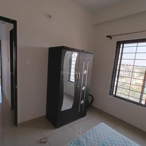 Bedroom Image of 727 Sq.ft 3 BHK Apartment / Flat for rent in Nirmaan One, New Gotri Vadodara for Rs. 22000