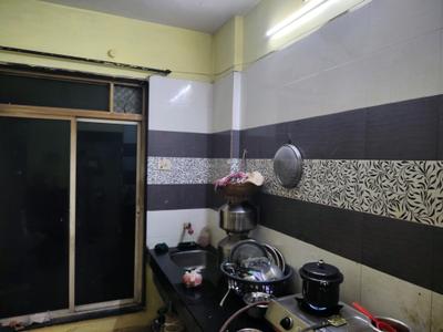 Kitchen Image of 700 Sq.ft 1 BHK Apartment / Flat for rent in Thane West Thane for Rs. 32000