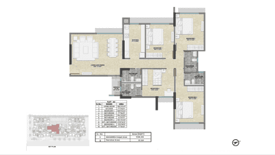 Image of 1302 Sq.ft 4 BHK Apartment / Flat for sale in TSV Spectrum Life, Santacruz West, Mumbai for Rs. 65300000