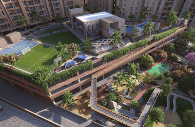 Image of 956 Sq.ft 2 BHK Apartment / Flat for sale in Basil Maximus Wing D And E, Punawale, Pune for Rs. 9000000