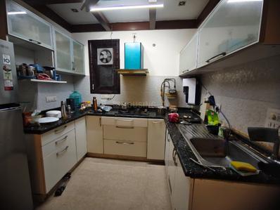 Kitchen Image of 1400 Sq.ft 2 BHK Builder Floor for rent in Vishnu Apartments, Safdarjung Enclave New Delhi for Rs. 80000