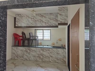 Kitchen Image of 1000 Sq.ft 1.5 BHK Penthouse for rent in Khatiwala Tank Indore for Rs. 22500