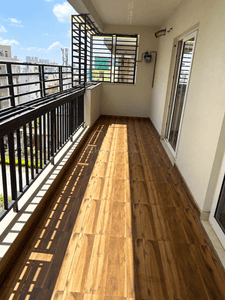 Balcony Image of 1341 Sq.ft 2 BHK Apartment / Flat for rent in Trishala Saffron Elite, Nallagandla Hyderabad for Rs. 38000