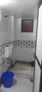 Bathroom Image of 350 Sq.ft 1 RK Builder Floor for rent in Airoli Navi Mumbai for Rs. 13000