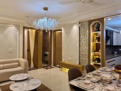 Living Room Image of 1100 Sq.ft 3 BHK Apartment / Flat for sale in PNM Affordable Floors, Hastsal New Delhi for Rs. 7500000