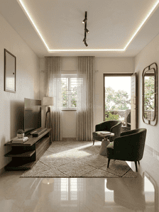 Living Room Image of 1895 Sq.ft 3 BHK Apartment / Flat for sale in Vanasthalipuram Hyderabad for Rs. 11500003