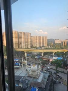 Balcony Image of 530 Sq.ft 1 BHK Apartment / Flat for rent in The Meridian Towers, Ghatkopar West Mumbai for Rs. 48000