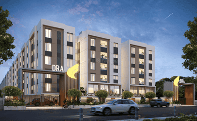 Image of 1332 Sq.ft 3 BHK Apartment / Flat for sale in DRA Beena Clover, Madambakkam, Chennai for Rs. 10000000