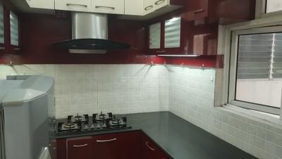 Kitchen Image of 1100 Sq.ft 2 BHK Apartment / Flat for rent in Elita Garden Vista, New Town Kolkata for Rs. 30000