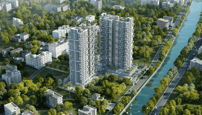 Image of 802 Sq.ft 3 BHK Apartment / Flat for sale in Merlin Skygaze, Rajpur, Kolkata for Rs. 7400000
