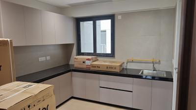 Kitchen Image of 3230 Sq.ft 4 BHK Apartment / Flat for rent in Adani Paarijat, Shantigram Ahmedabad for Rs. 150000