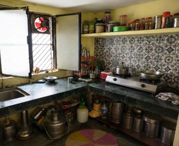 Kitchen Image of 800 Sq.ft 4 BHK Independent House for sale in Shivaji Puram Lucknow for Rs. 2900000