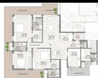 Image of 2650 Sq.ft 3.5 BHK Apartment / Flat for sale in Bhumika The Icon, Sector 27A, Faridabad for Rs. 39800000