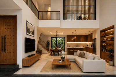 Living Room Image of 1500 Sq.ft 3 BHK Independent House for sale in Punkunnam Thrissur for Rs. 8600000