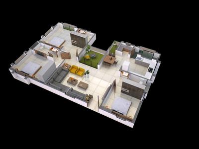 Image of 1800 Sq.ft 3 BHK Apartment / Flat for sale in Bhayli, Vadodara for Rs. 5000000