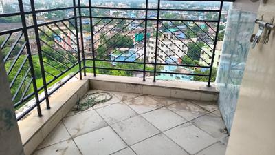 Balcony Image of 1100 Sq.ft 3 BHK Apartment / Flat for rent in Diamond City West, Sarsuna Kolkata for Rs. 25000