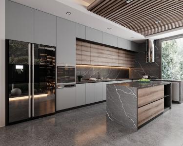 Kitchen Image of 1424 Sq.ft 3 BHK Apartment / Flat for sale in Ratan Galaxy, Vrindavan Yojana Lucknow for Rs. 13450000