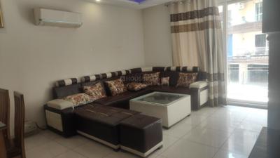 Living Room Image of 1154 Sq.ft 2 BHK Builder Floor for rent in Highland Park Homes, Bhabat Zirakpur for Rs. 25999