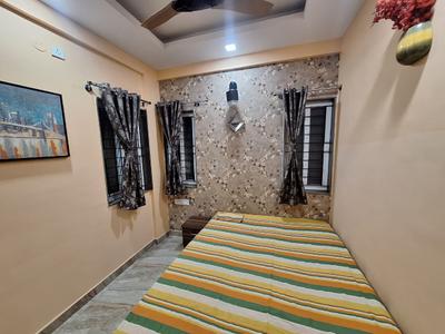Bedroom Image of 700 Sq.ft 1 BHK Builder Floor for rent in Hulimavu Bengaluru for Rs. 19000