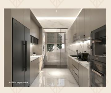 Kitchen Image of 602 Sq.ft 1 BHK Apartment / Flat for sale in Madhusudan Shrine, Malad West Mumbai for Rs. 8600000