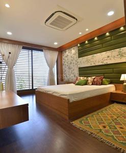 Bedroom Image of 1500 Sq.ft 1.5 BHK Independent House for rent in Arjun Pearl, Ghatlodiya Ahmedabad for Rs. 17100