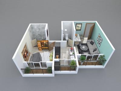 Image of 550 Sq.ft 1 BHK Apartment / Flat for sale in Mountain Greens, Kalyan East, Kalyan for Rs. 3099000