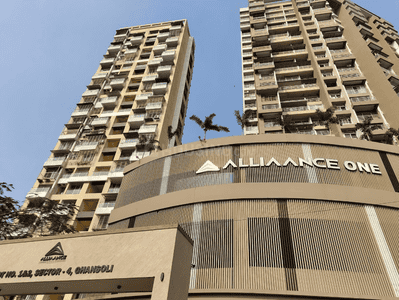 Image of 1175 Sq.ft 2 BHK Apartment / Flat for sale in Alliance One, Ghansoli, Navi Mumbai for Rs. 19000000