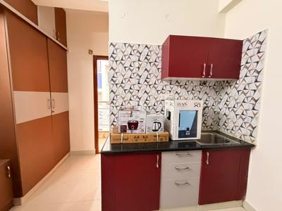 Kitchen Image of 450 Sq.ft 1 RK Apartment / Flat for rent in Marathahalli Bengaluru for Rs. 19000