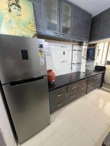 Kitchen Image of 700 Sq.ft 1 BHK Apartment / Flat for rent in Bakeri Swareet Apartments, Vejalpur Ahmedabad for Rs. 21000