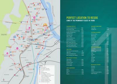 Image of 600 Sq.ft 2 BHK Apartment / Flat for sale in Dosti West County, Thane West, Thane for Rs. 9700000
