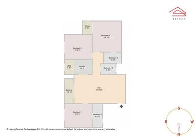 Image of 1441 Sq.ft 3 BHK Apartment / Flat for sale in Ahad Excellencia by Ahad Builders Pvt Ltd, Choodasandra, Bengaluru for Rs. 18500000