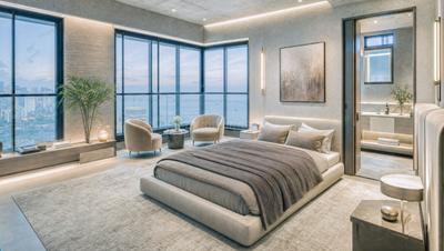 Bedroom Image of 3762 Sq.ft 4 BHK Duplex for sale in K L Astoria, Bandra West Mumbai for Rs. 396900000