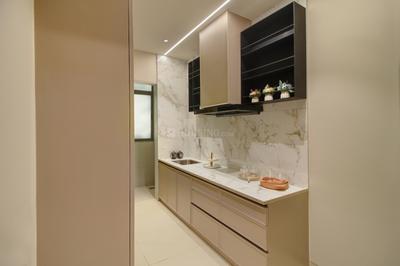 Kitchen Image of 701 Sq.ft 1 BHK Apartment / Flat for sale in Zaveri Palash Homes, Shantipura Ahmedabad for Rs. 3650000