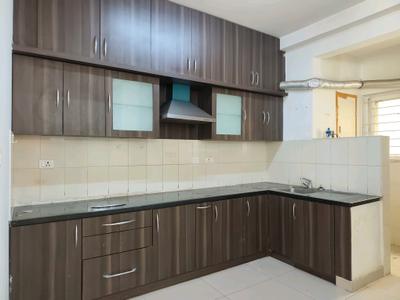 Kitchen Image of 700 Sq.ft 2 BHK Apartment / Flat for rent in Mantri Celestia, Financial District Hyderabad for Rs. 40000