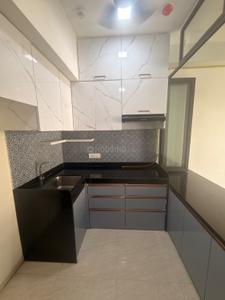 Kitchen Image of 450 Sq.ft 1 BHK Apartment / Flat for rent in Lodha Crown, Thane West Thane for Rs. 26000