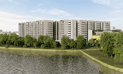 Image of 1145 Sq.ft 2 BHK Apartment / Flat for sale in Hallmark Sunnyside, Manchirevula, Hyderabad for Rs. 9000000