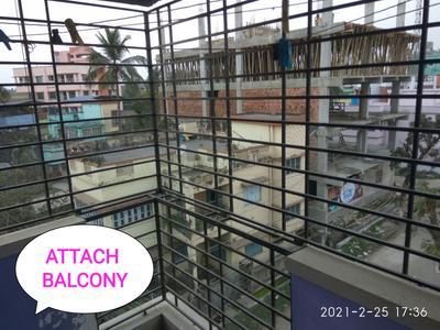 Balcony Image of 1100 Sq.ft 3 BHK Apartment / Flat for sale in Sodepur Kolkata for Rs. 4400000