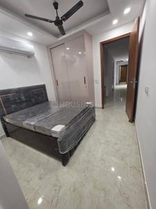 Bedroom Image of 580 Sq.ft 1 BHK Builder Floor for rent in Lajpat Nagar New Delhi for Rs. 28500