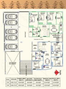 Image of 1535 Sq.ft 3 BHK Apartment / Flat for sale in Danapur, Patna for Rs. 9977500